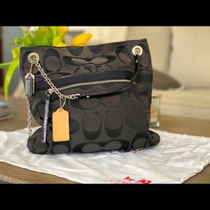 Vintage black coach bag